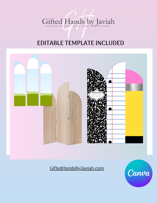 Back to School Hobby Lobby Panel Template (CANVA)