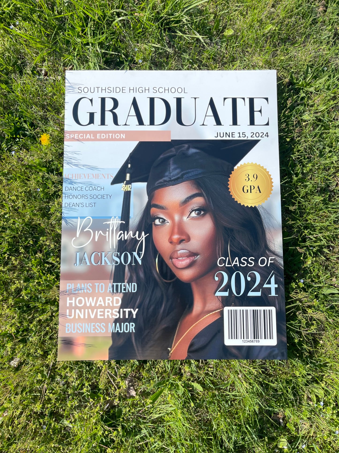 Large Magazine Cover Photo Board (23”.5 x 31.5”)
