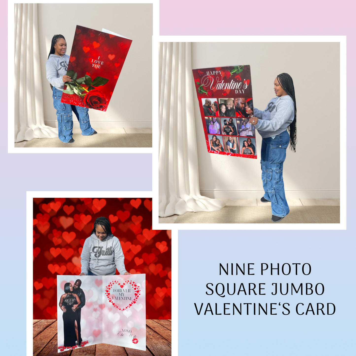 Jumbo Foldable Valentine's Day Photo Card