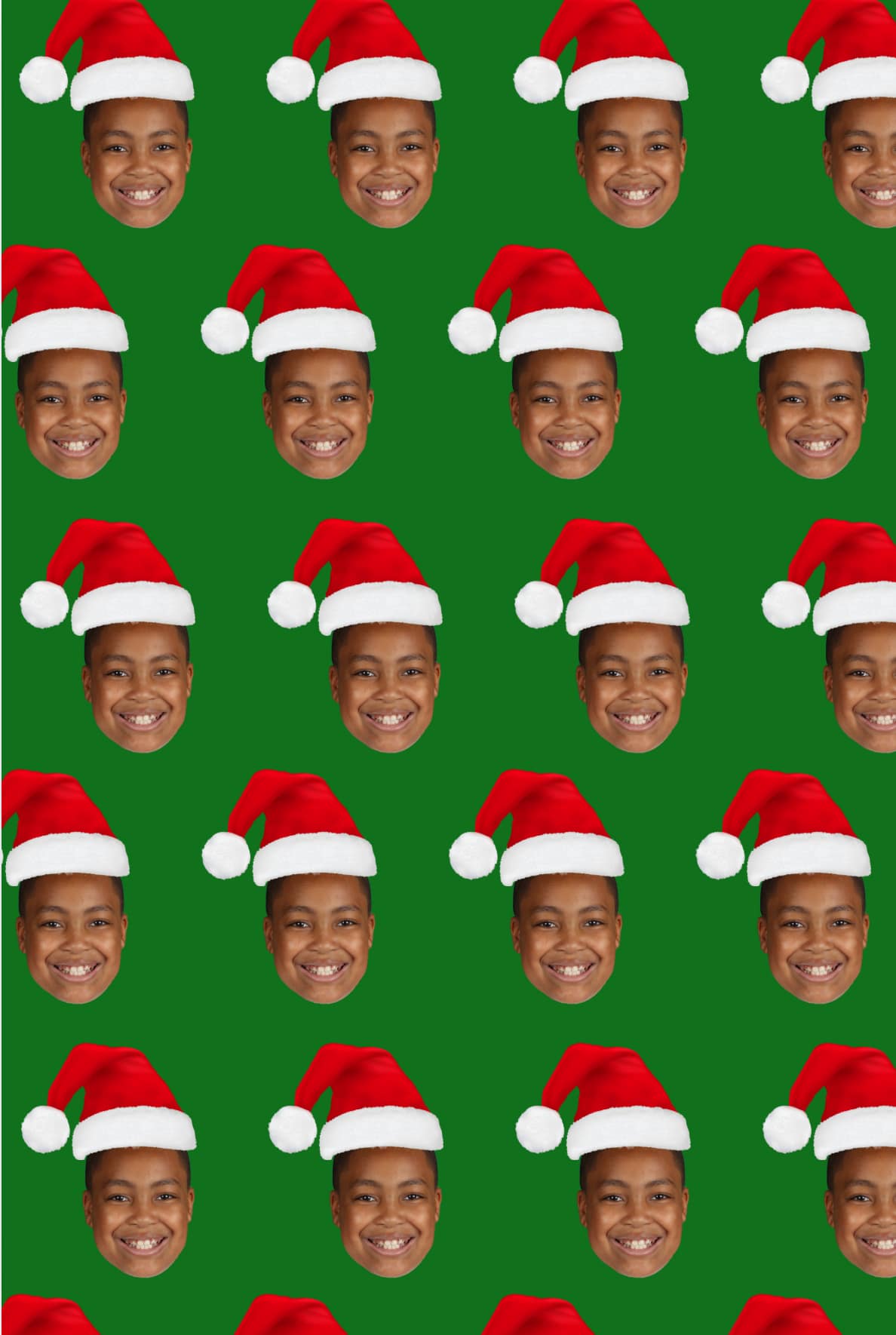 Custom Wrapping Paper - Santa Hats