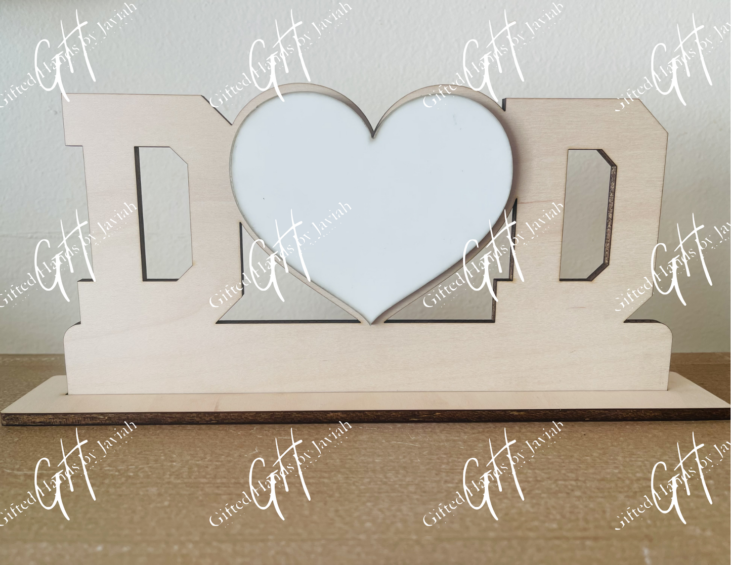 Love Dad Wood Frame