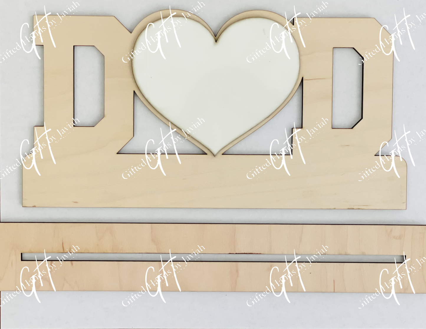 Love Dad Wood Frame