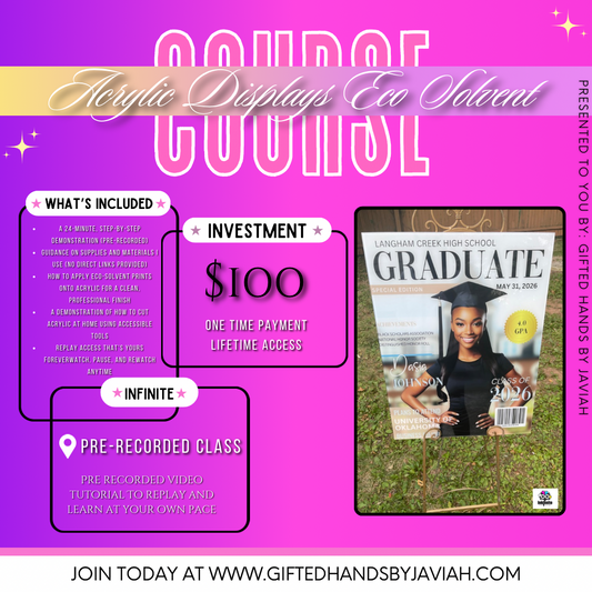 GHBJ- Creating Acrylic Displays with an Eco-Solvent Printer