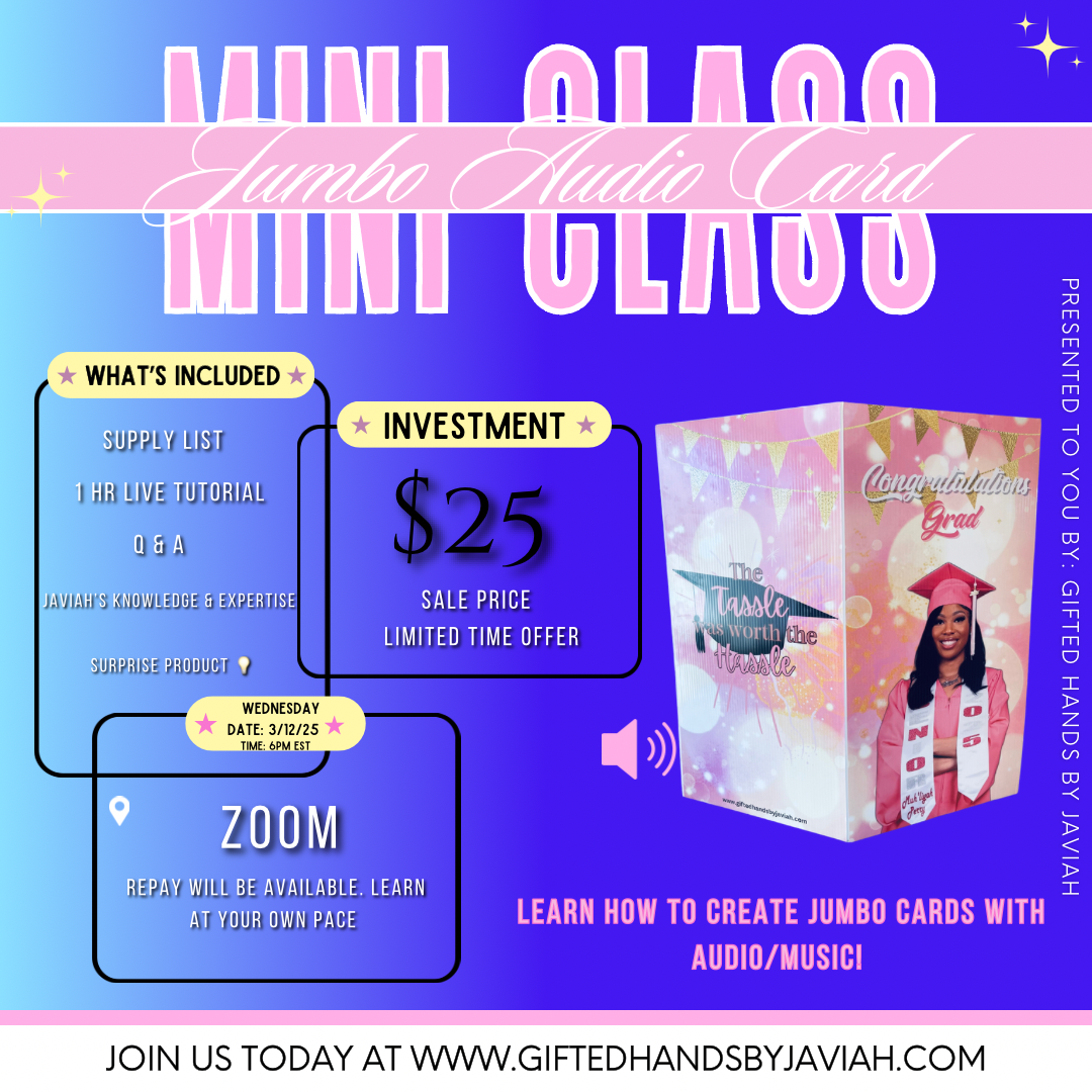 GHBJ: Jumbo Audio Greeting Card Mini Class REPLAY