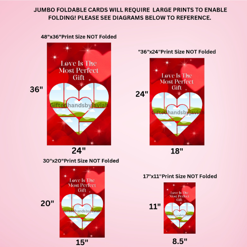 Jumbo Heart Photo Valentine's Day Digital Card Design