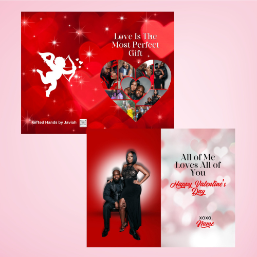 Jumbo Heart Photo Valentine's Day Digital Card Design