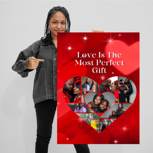 Jumbo Heart Photo Valentine's Day Digital Card Design