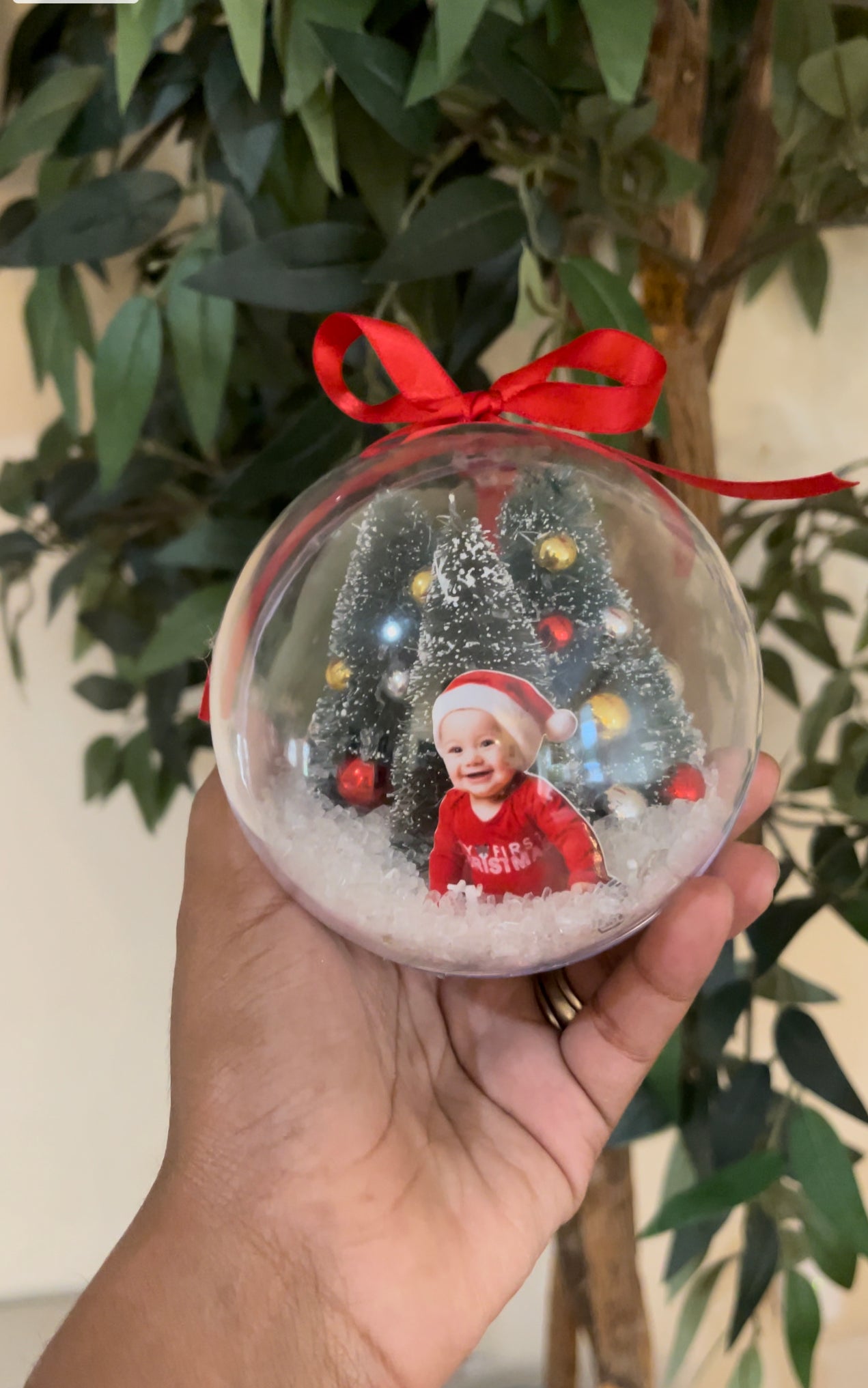 3D Photo Christmas Ornament