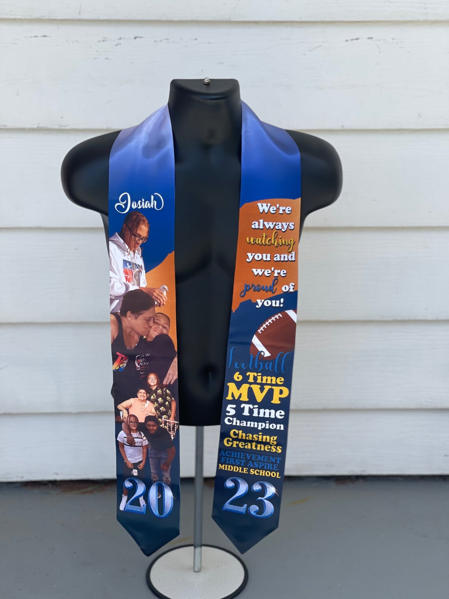 Custom Graduation Stole (4 Pictures)