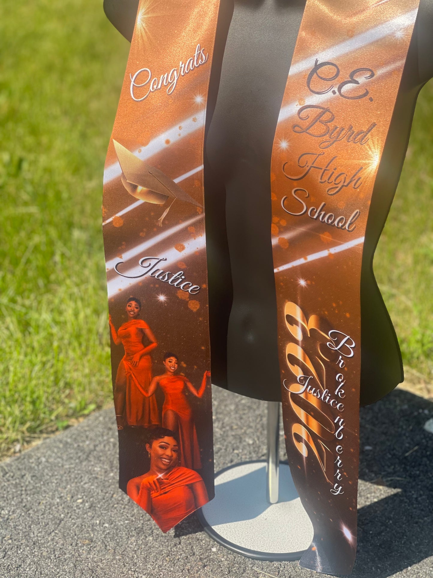 Custom Graduation Stole (3 Pictures)