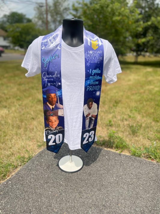 Custom Graduation Stole (4 Pictures)