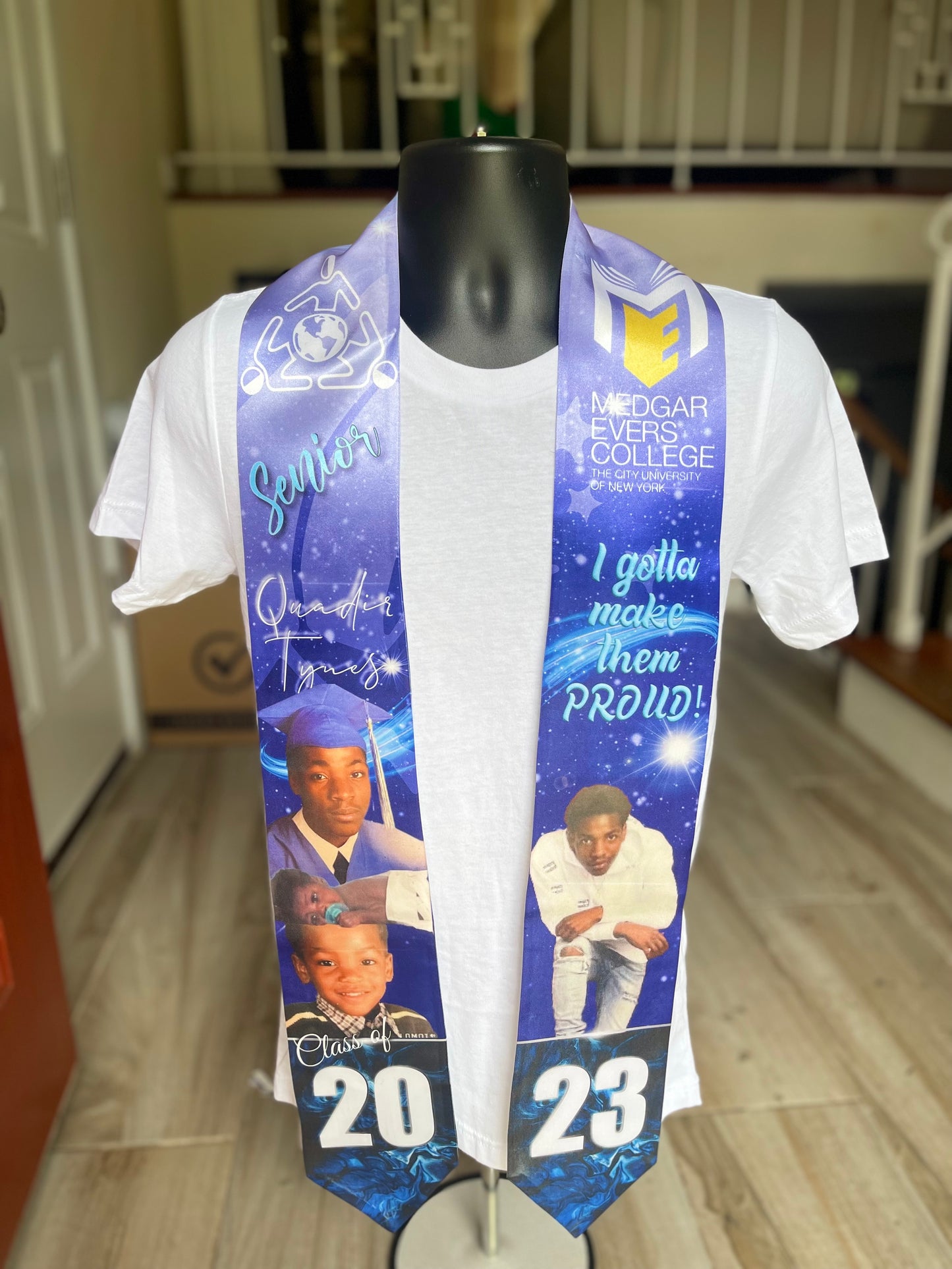 Custom Graduation Stole (4 Pictures)