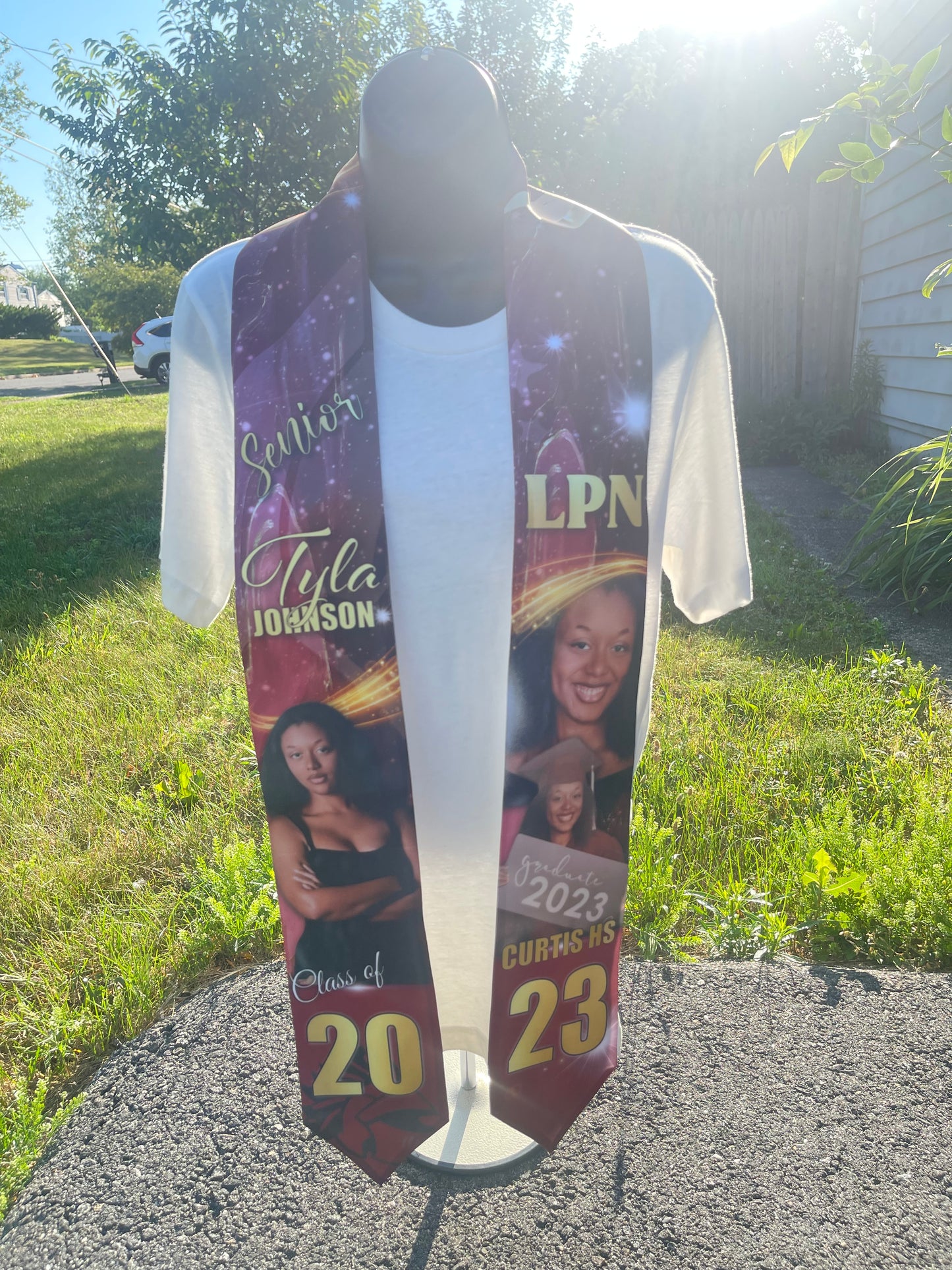 Custom Graduation Stole (3 Pictures)