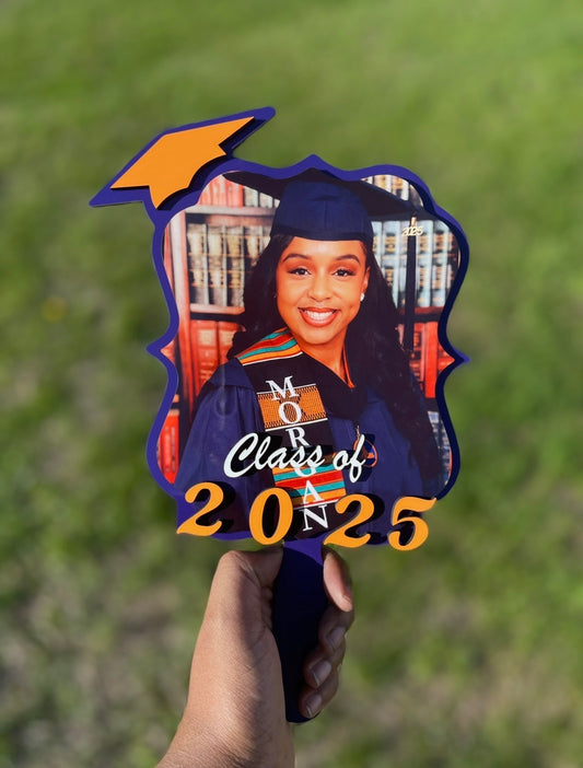 3D Graduation Fans (Assembled)