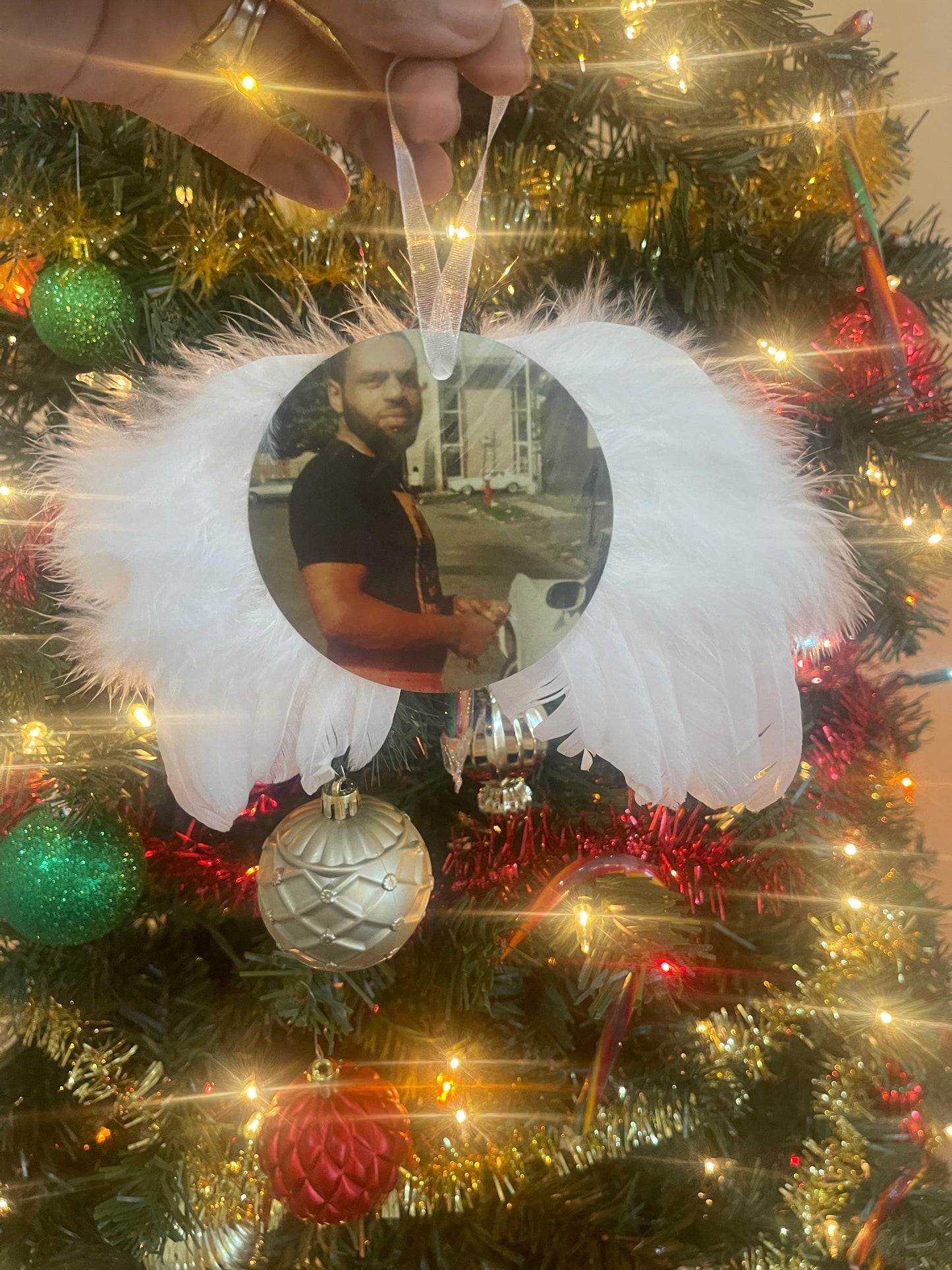 Feather Angel Wings Ornament