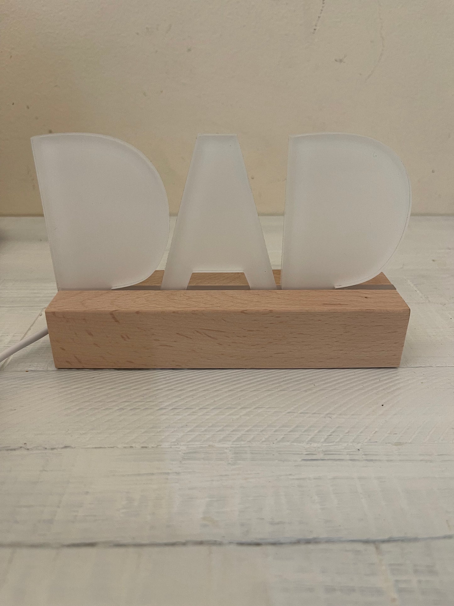 Subli Acrylic Word Blank (BASE NOT INCLUDED)