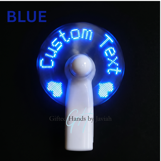 Lighted Hand Fans (Custom Text)