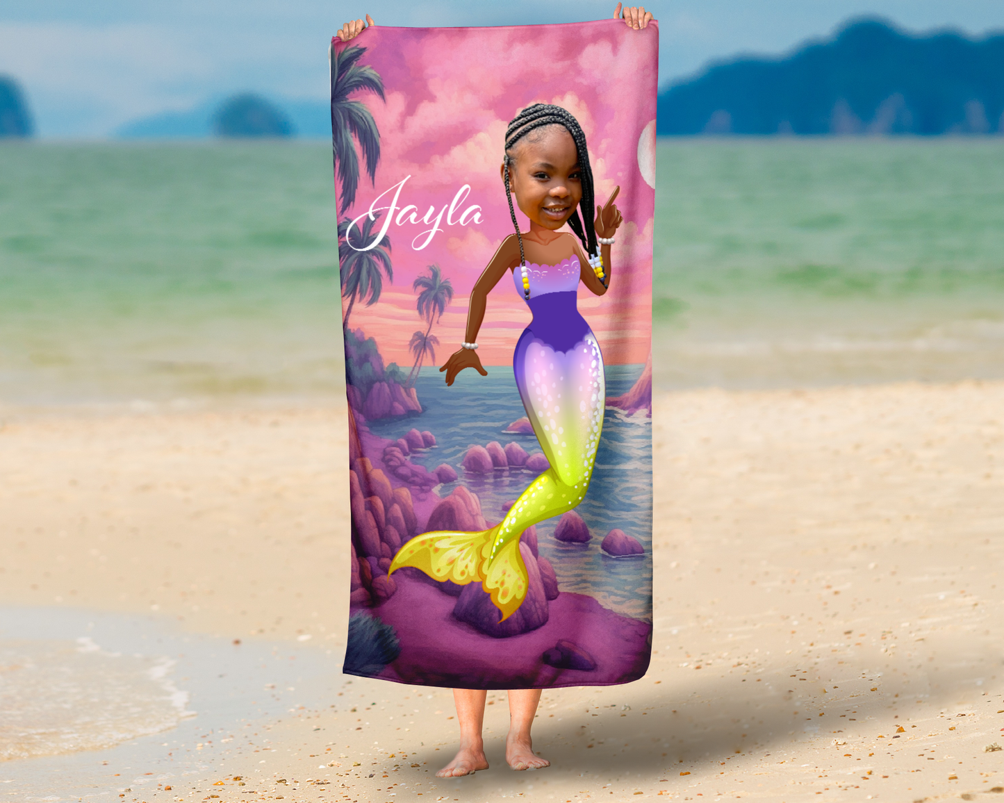 Custom Face Beach Towel