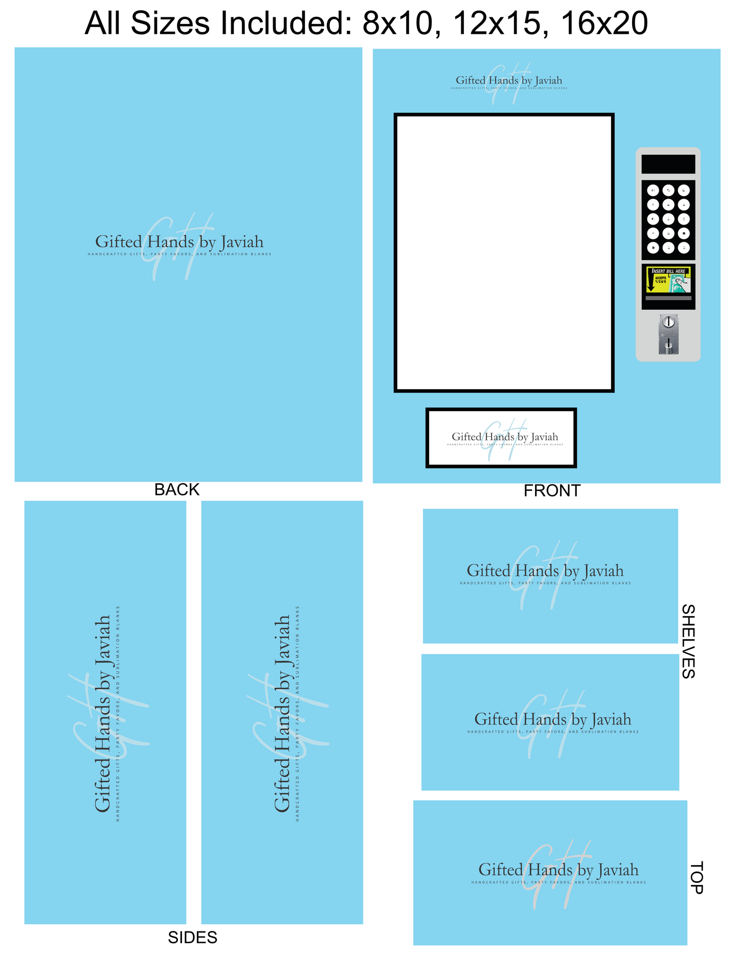 BLANK DIY Vending Machine Template (Digital Download)