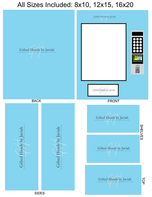 BLANK DIY Vending Machine Template (Digital Download)