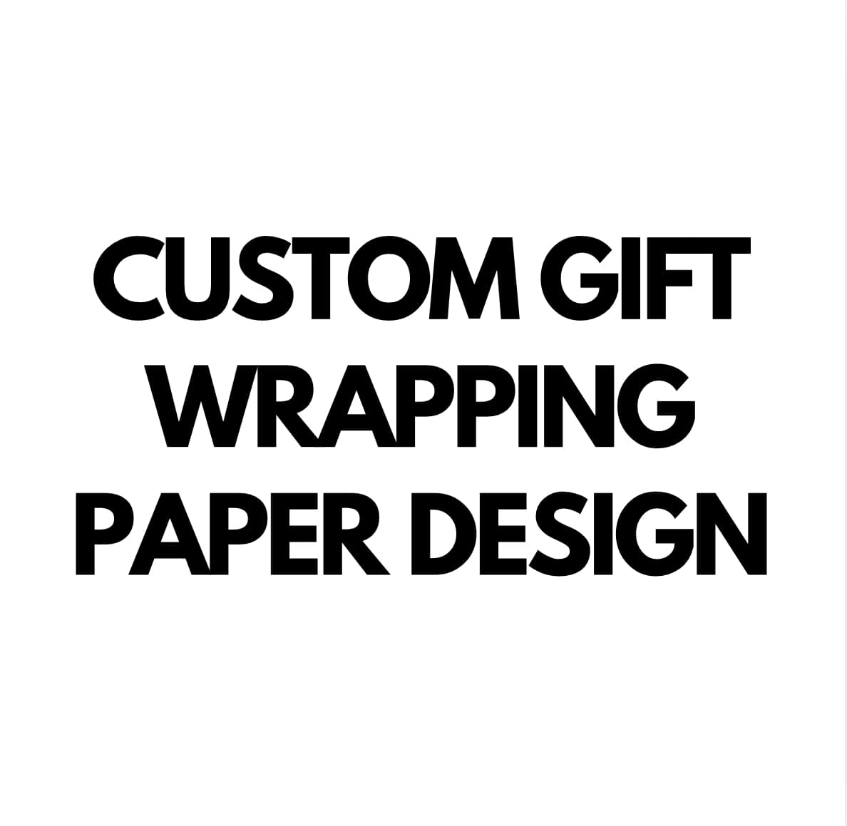 Custom Gift Wrap