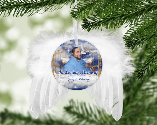Feather Angel Wings Ornament