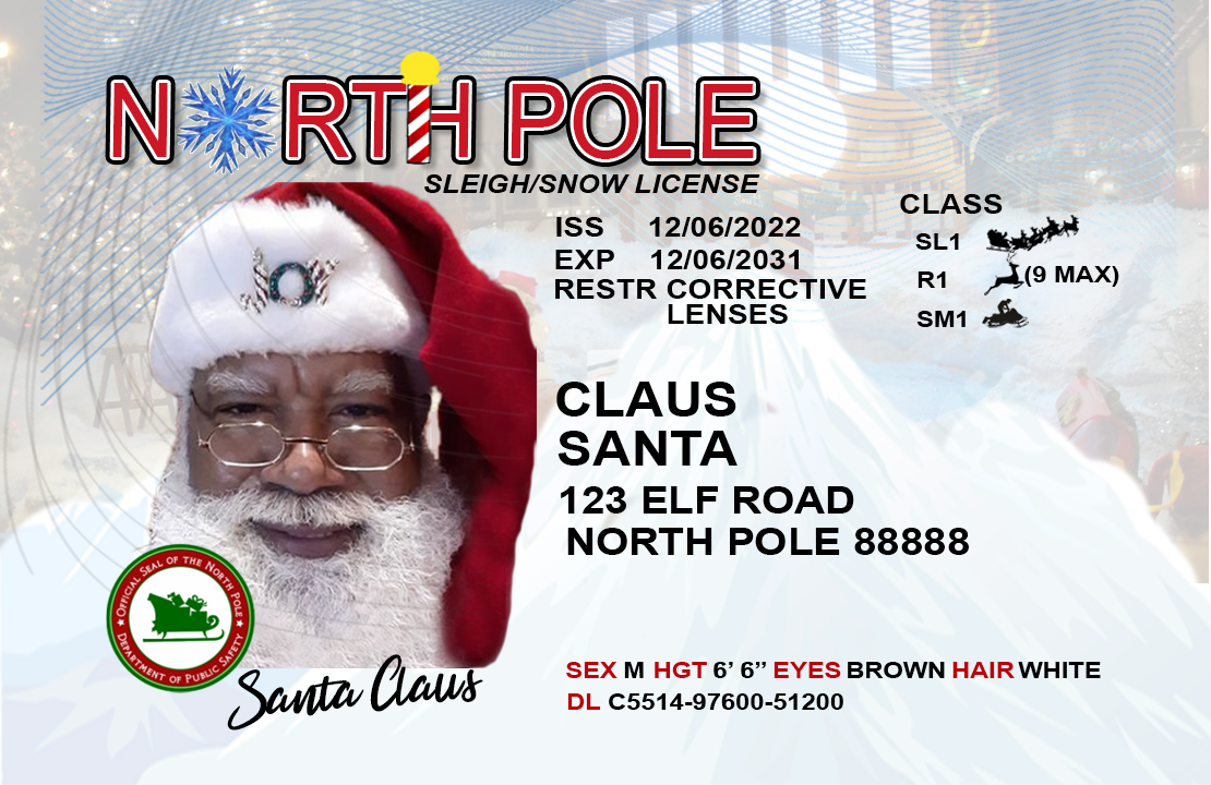 Santa Driver License