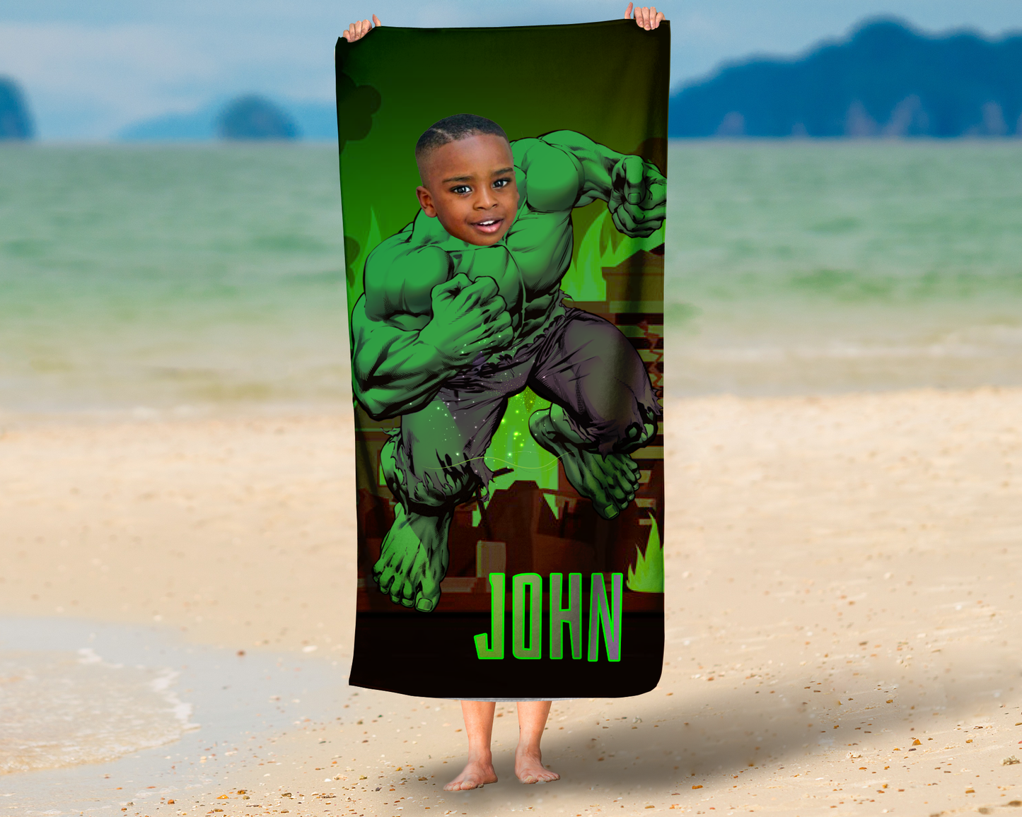 Custom Face Beach Towel