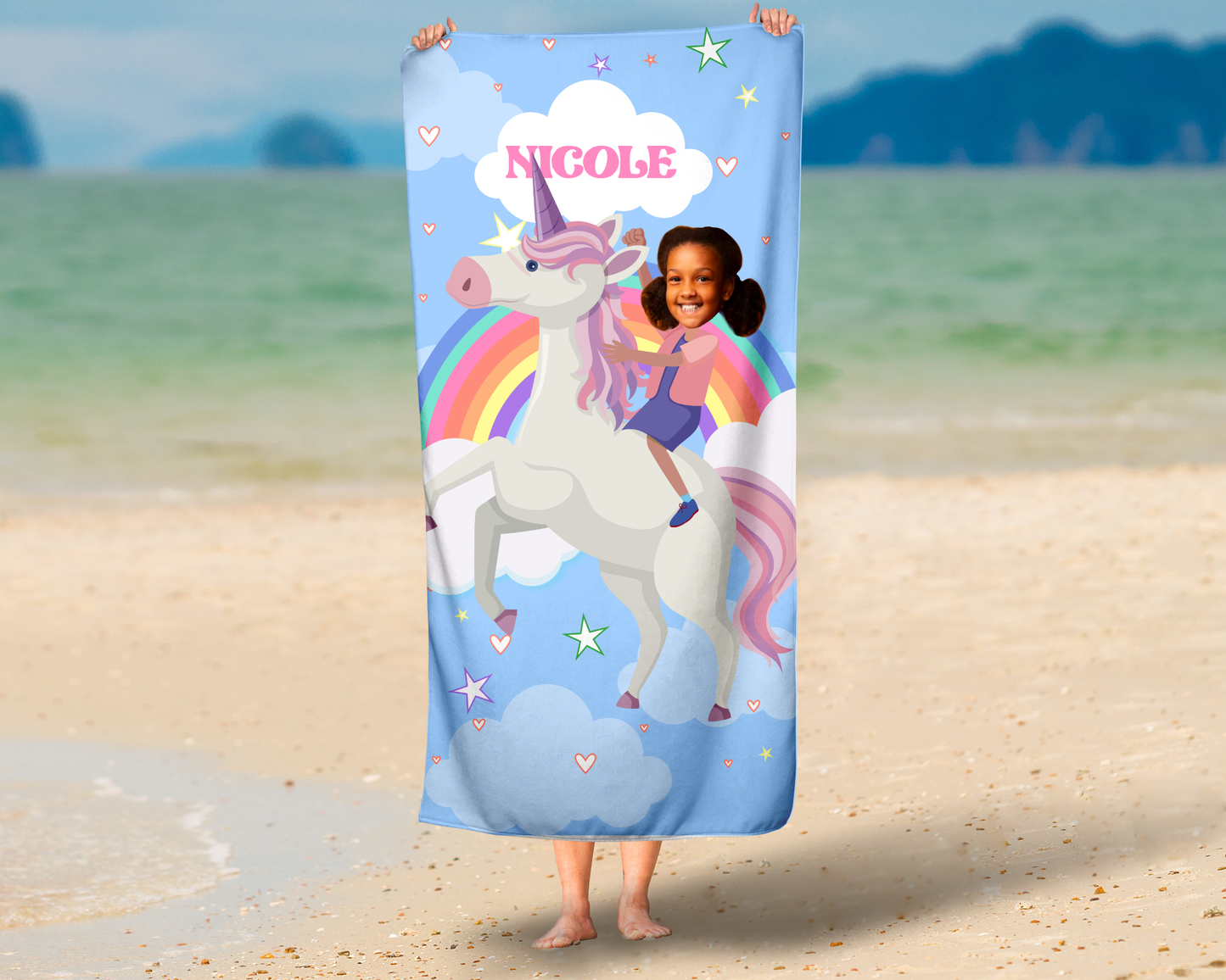 Custom Face Beach Towel